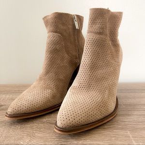 Vince Camuto tan booties